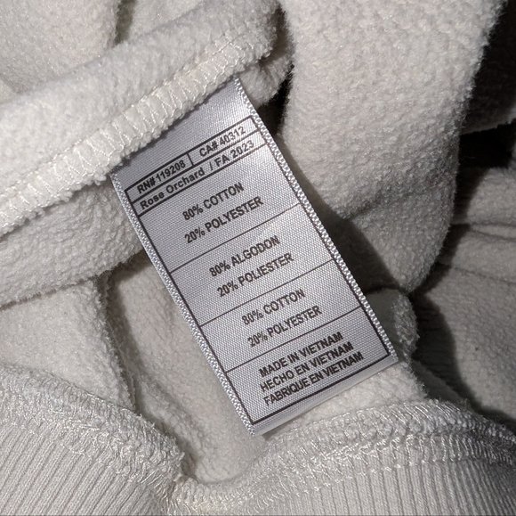 Mitchell & Ness Golden State Warriors Retro Pullover Hoodie Cream 3XL - Picture 10 of 10